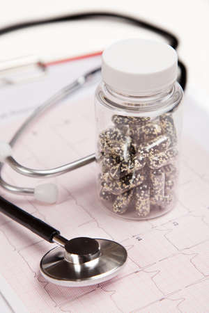 Generic ficticious medical report and cardiogram