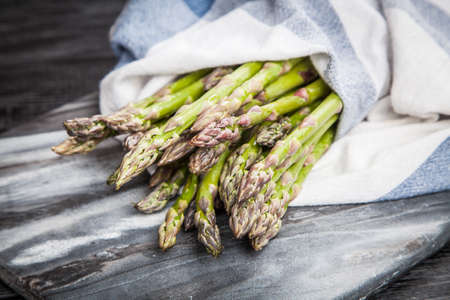 Assortment of grilled vegetables on dark backgroundの写真素材