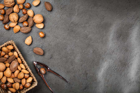 Assortment of nutsの写真素材