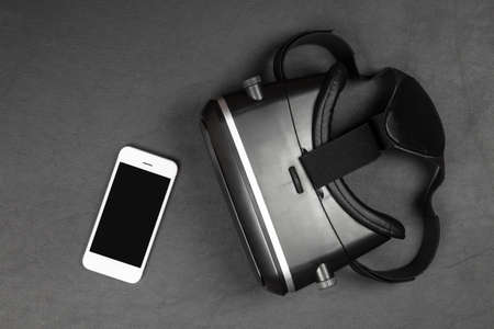 Virtual reality headsetの写真素材