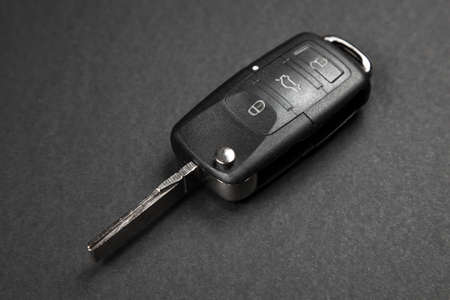 Car key on dark backgroundの写真素材