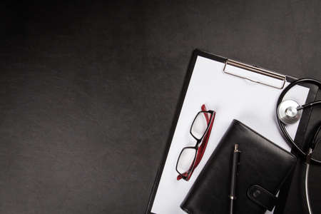 Doctors working tableの写真素材