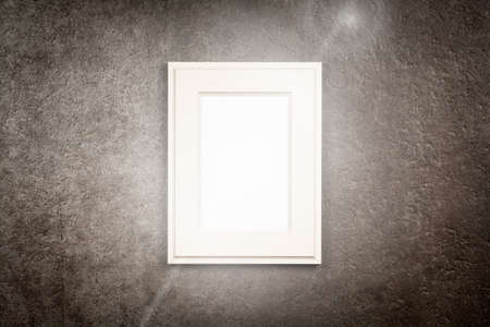 Picture frame on dark backgroundの写真素材