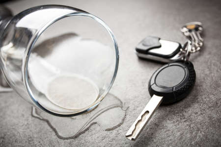 Drunk driving conceptの写真素材