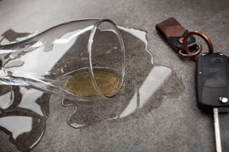 Drunk driving conceptの写真素材