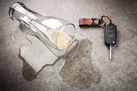 Drunk driving conceptの写真素材