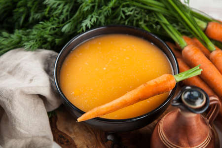 Carrot cream soupの写真素材