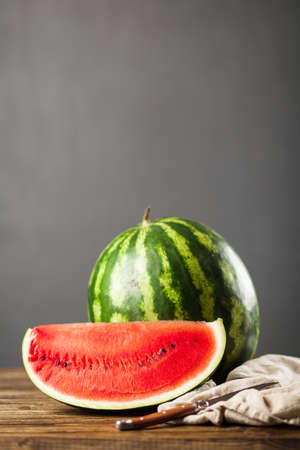 Ripe juicy watermelonsの写真素材