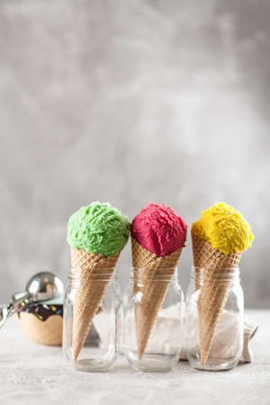 Ice cream coneの写真素材