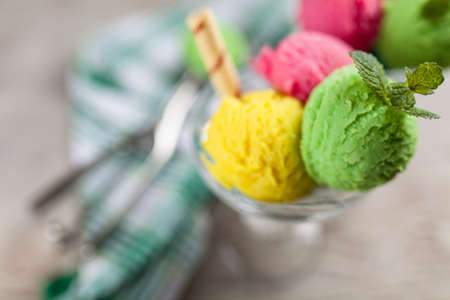 Ice cream vaseの写真素材