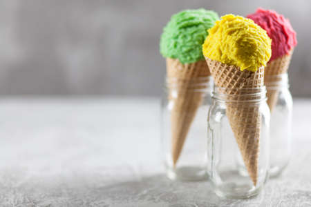 Ice cream coneの写真素材