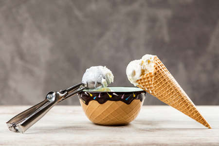 Ice cream coneの写真素材