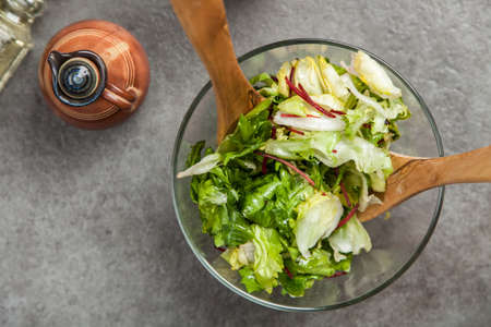 Fresh green saladの写真素材