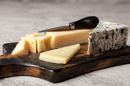 Different sorts of cheeseの写真素材