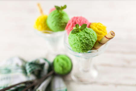 Ice cream vaseの写真素材