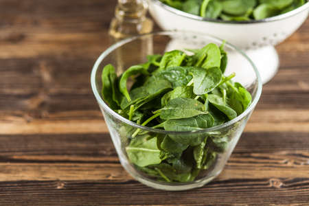 Baby spinach leavesの写真素材