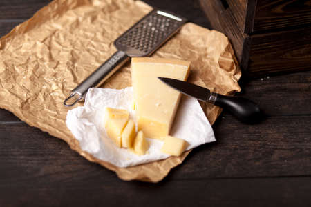 Different sorts of cheeseの写真素材