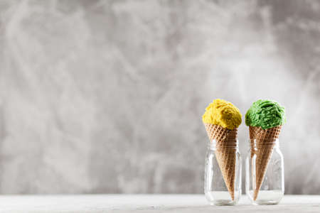 Ice cream coneの写真素材