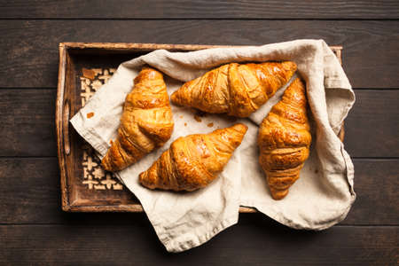 Fresh butter croissantsの写真素材