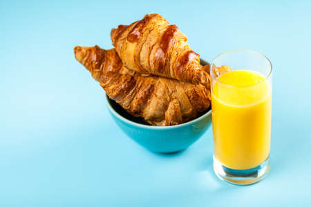 Fresh butter croissantsの写真素材