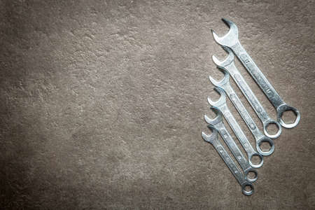 Open-end wrench setの写真素材