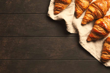 Fresh butter croissantsの写真素材