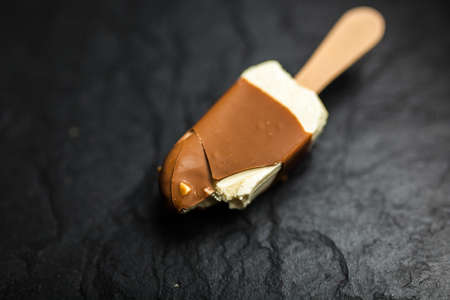 Ice cream on a stickの写真素材