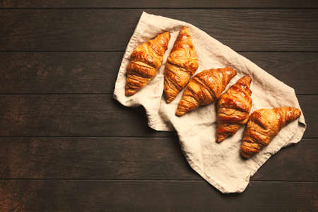 Fresh butter croissantsの写真素材