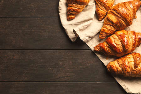 Fresh butter croissantsの写真素材