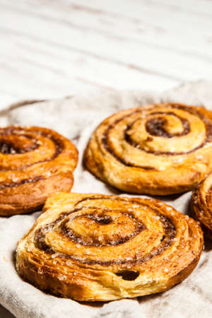 Traditional cinnamon rollsの写真素材