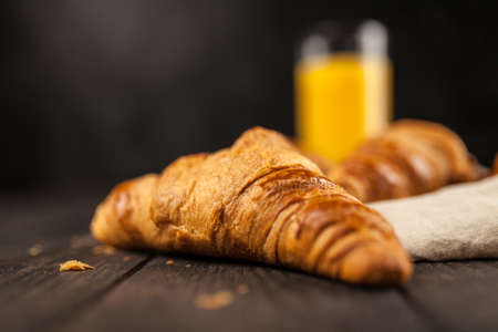Fresh butter croissantsの写真素材