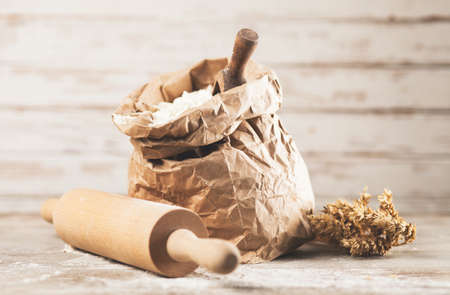 Bag of flourの写真素材