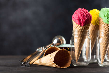 Ice cream coneの写真素材