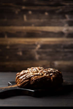 Sweet maple syrup breadの写真素材