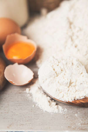 Basic baking ingredientsの写真素材