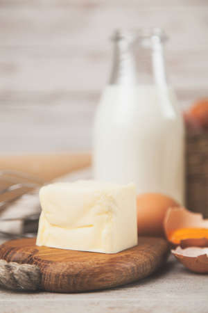 Basic baking ingredientsの写真素材