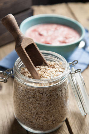 Strawberry oatmeal bowl