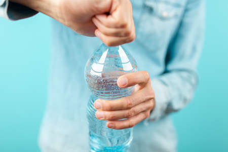 A glass of water