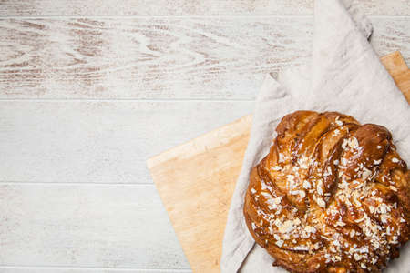 Sweet maple syrup breadの写真素材