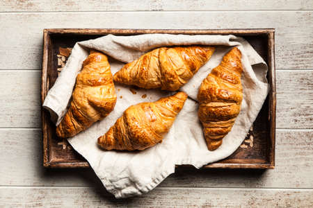 Fresh butter croissantsの写真素材