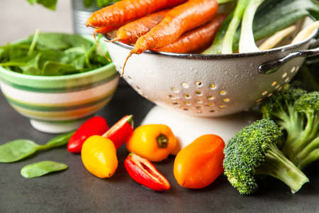 Assortment of fresh vegetablesの写真素材