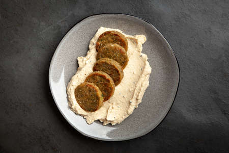 Falafel and hummus
