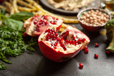 Falafel and hummusの写真素材