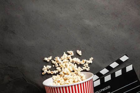 Full popcorn bucketの写真素材