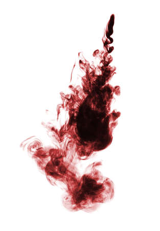 Ink floating in waterの写真素材