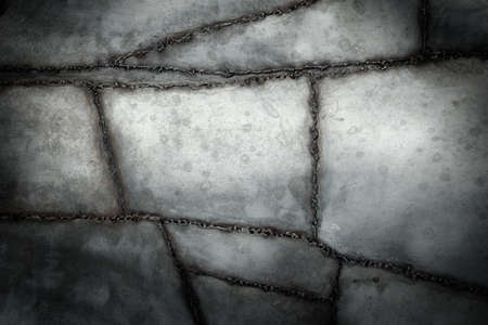 Welded metal background