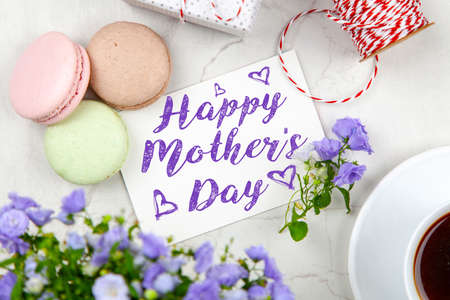 Happy Mothers Day postcardの写真素材
