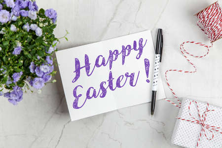 Happy Easter postcardの写真素材