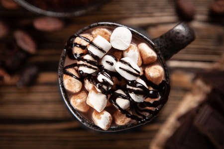 Cup of hot chocolateの写真素材