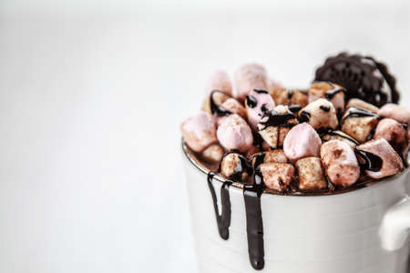 Cup of hot chocolateの写真素材